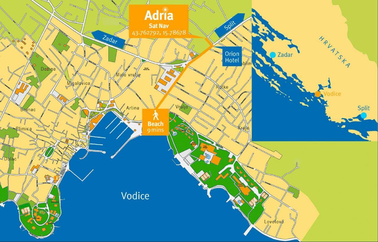 Готель Adriasobe Водице Екстер'єр фото